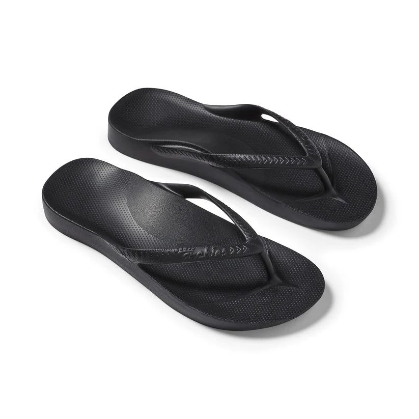 Archies  Arch Support Jandals Black