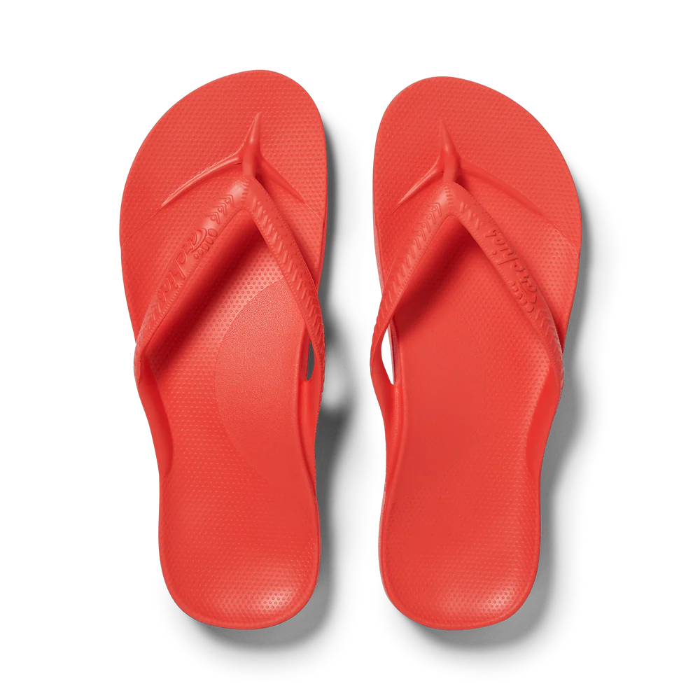 Archies Arch Support Jandals Coral