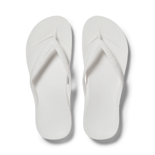 Archies Arch Support Jandals White