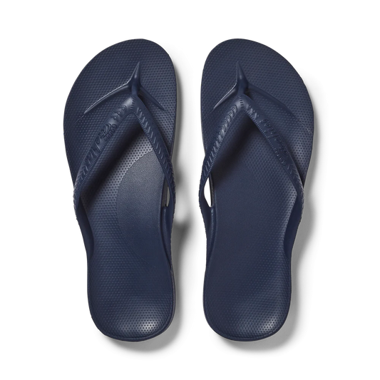 Archies Arch Support Jandals Navy