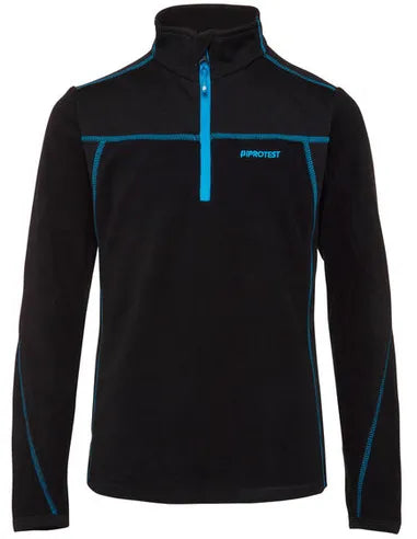 Protest Adek Youth 1/4 Zip Top Col True Black