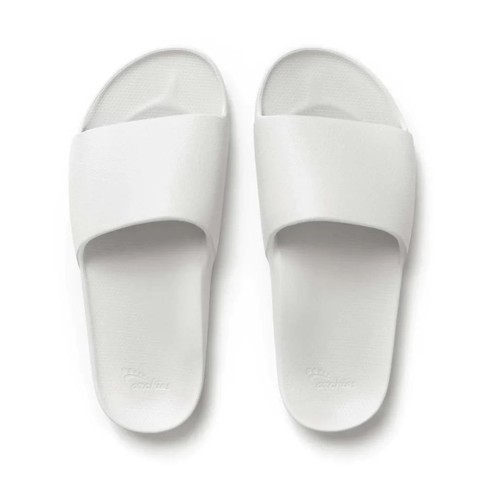 Archies Arch Support Slides White